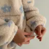 TEDDY Анорак комір стійка блакитна квітка
