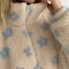 TEDDY Анорак комір стійка блакитна квітка
