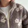 TEDDY Анорак комір стійка біла квітка