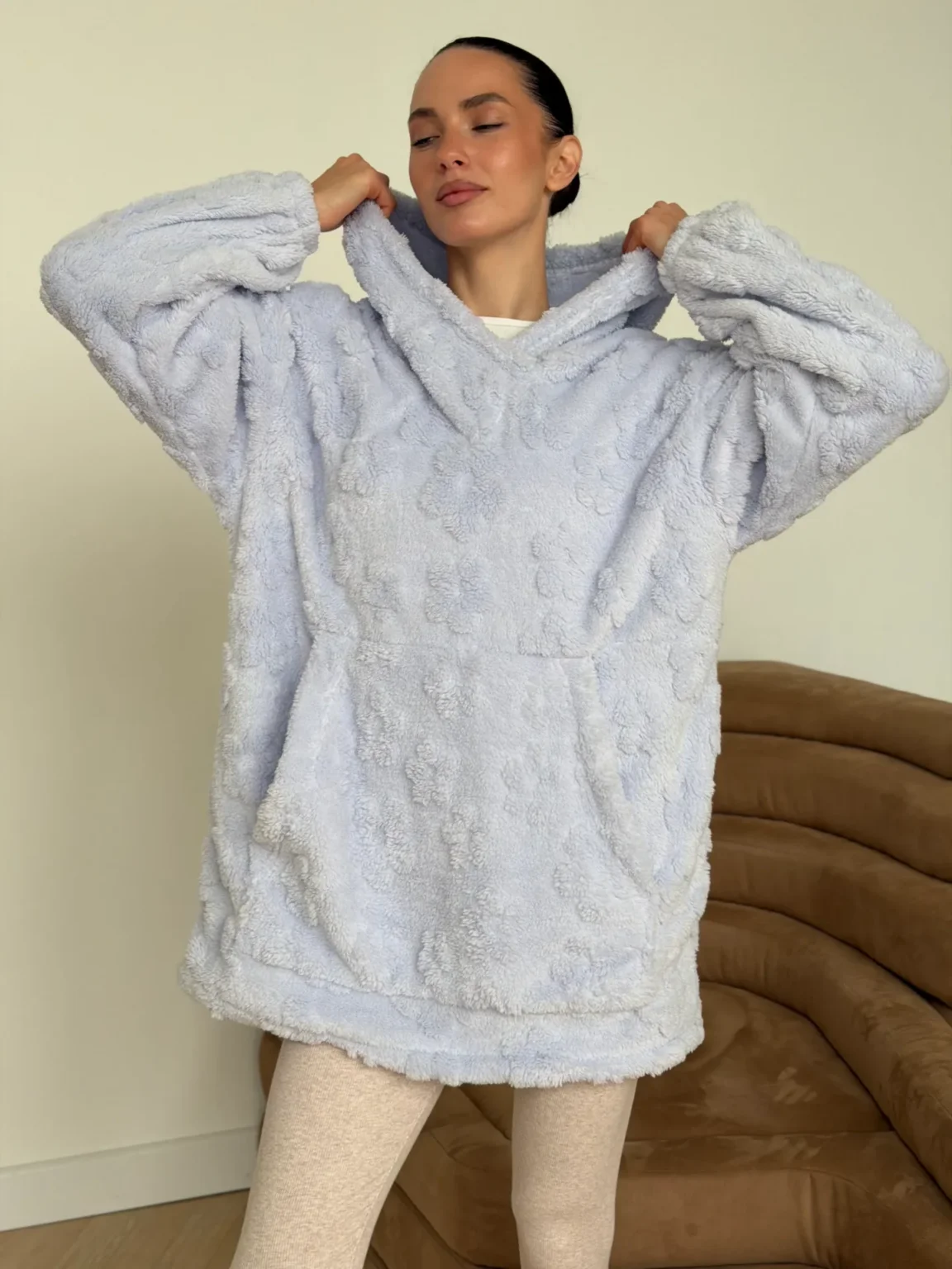 Махра худі лавандовий, One Size