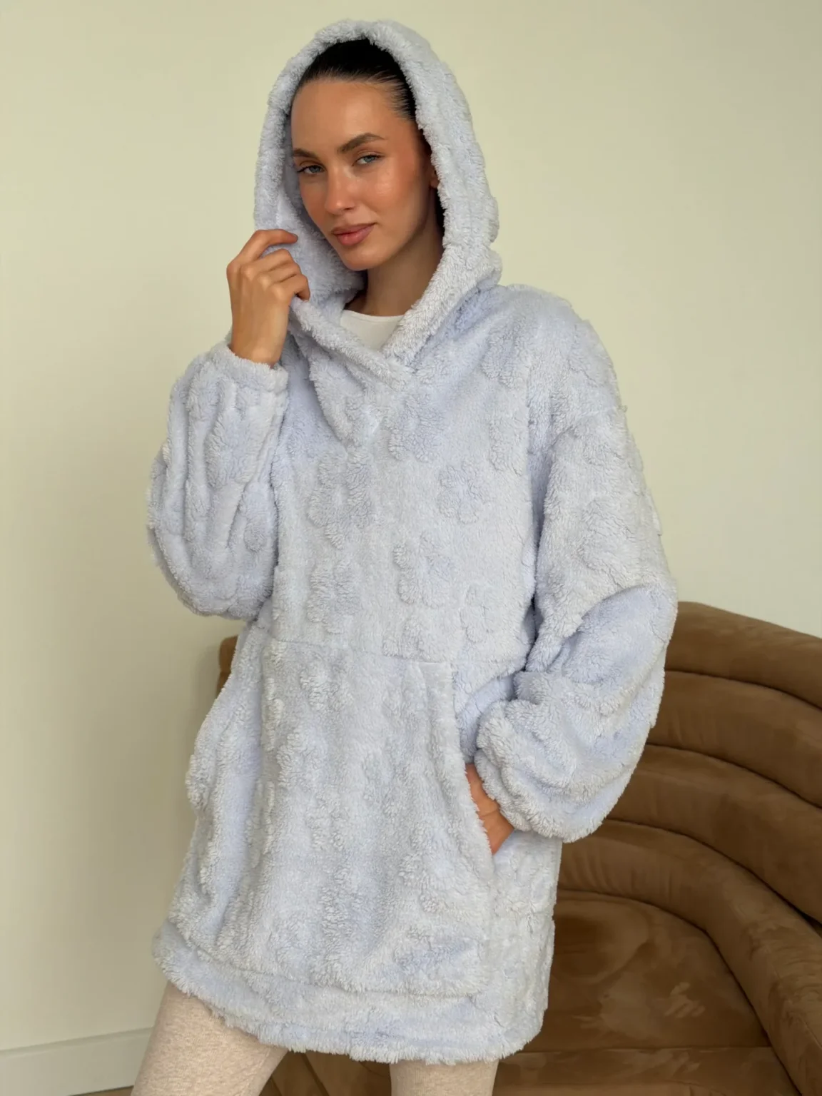 Махра худі лавандовий, One Size