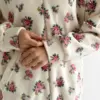 Костюм Кофта та Штани полар фліс троянди на молочному