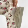 Костюм Кофта та Штани полар фліс троянди на молочному