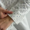 Фланель піжамний комплект блакитна квітка на білому