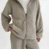 TEDDY ХМАРКА Костюм кофта на блискавці та штани попіл