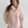 TEDDY ХМАРКА Костюм кофта на блискавці та штани рожевий