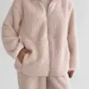 TEDDY ХМАРКА Костюм кофта на блискавці та штани рожевий