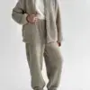TEDDY ХМАРКА Костюм кофта на блискавці та штани попіл
