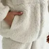 TEDDY ХМАРКА Костюм кофта на блискавці та штани молочний