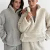 TEDDY ХМАРКА Костюм кофта на блискавці та штани сірий