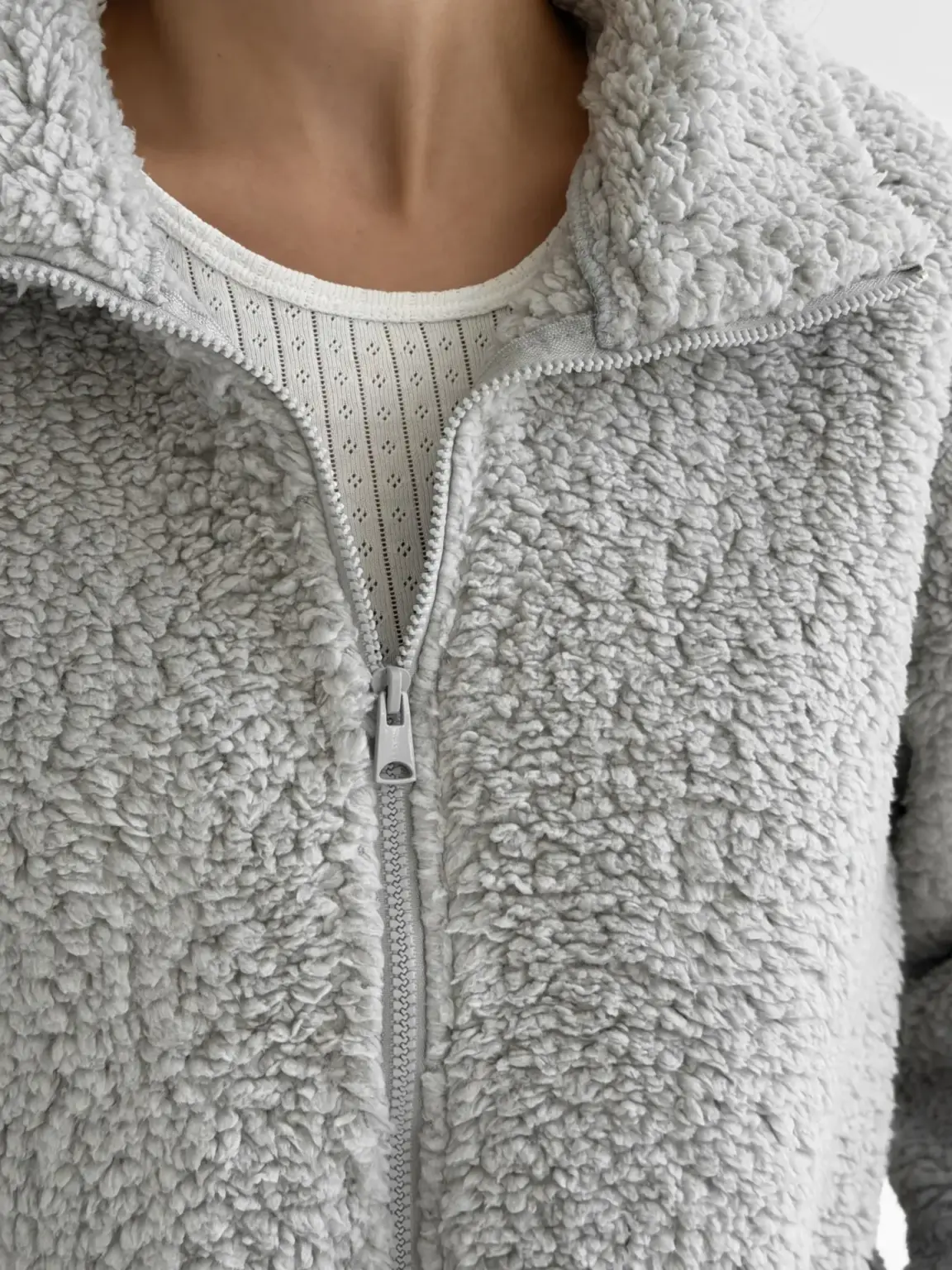 TEDDY ХМАРКА Костюм кофта на блискавці та штани сірий