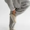 TEDDY ХМАРКА Костюм кофта на блискавці та штани сірий
